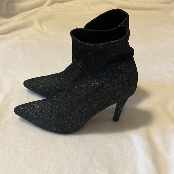 LIKE NEW Sparkly Heeled Booties - Picture 3 of 4